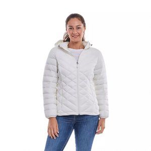 ZeroXposur Women's Brooke Puffer Jacket, Packable, Pearl Color, Size Medium